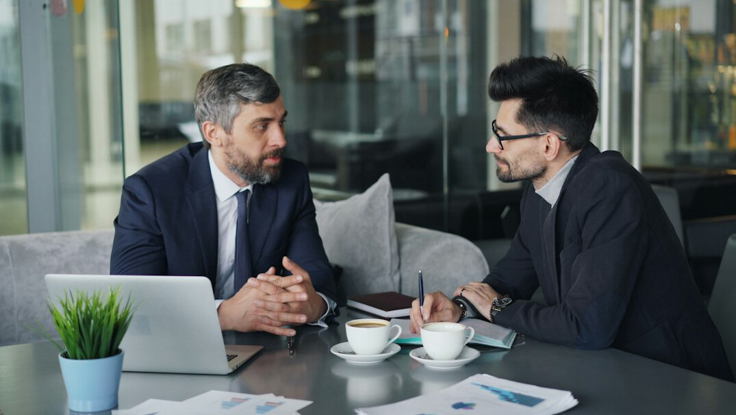 business negotiation scene