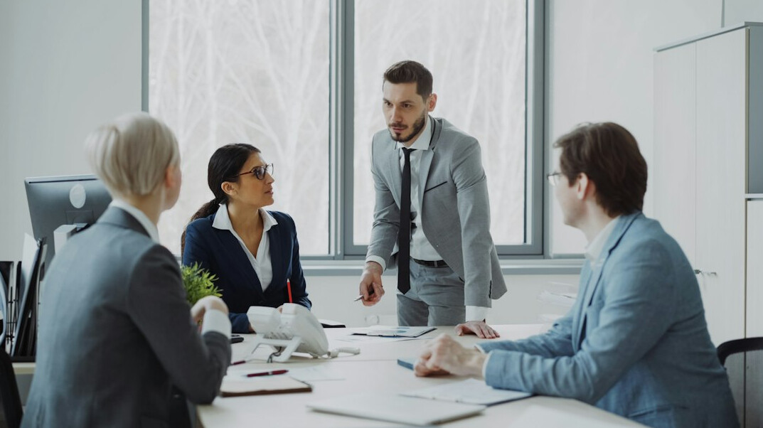 business people negotiating